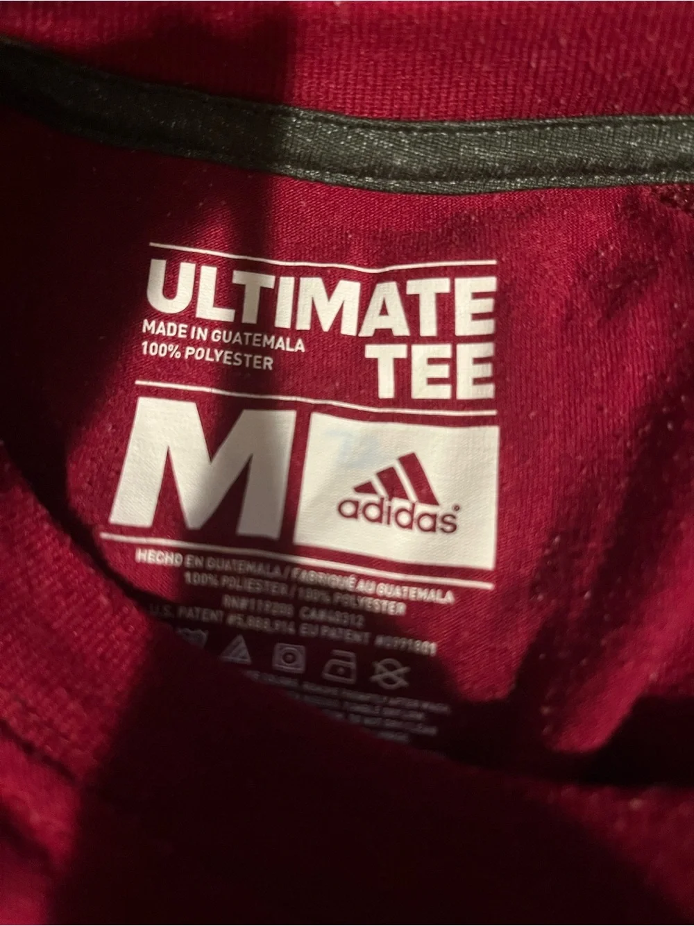 adidas Ultimate Tee in Deep Red